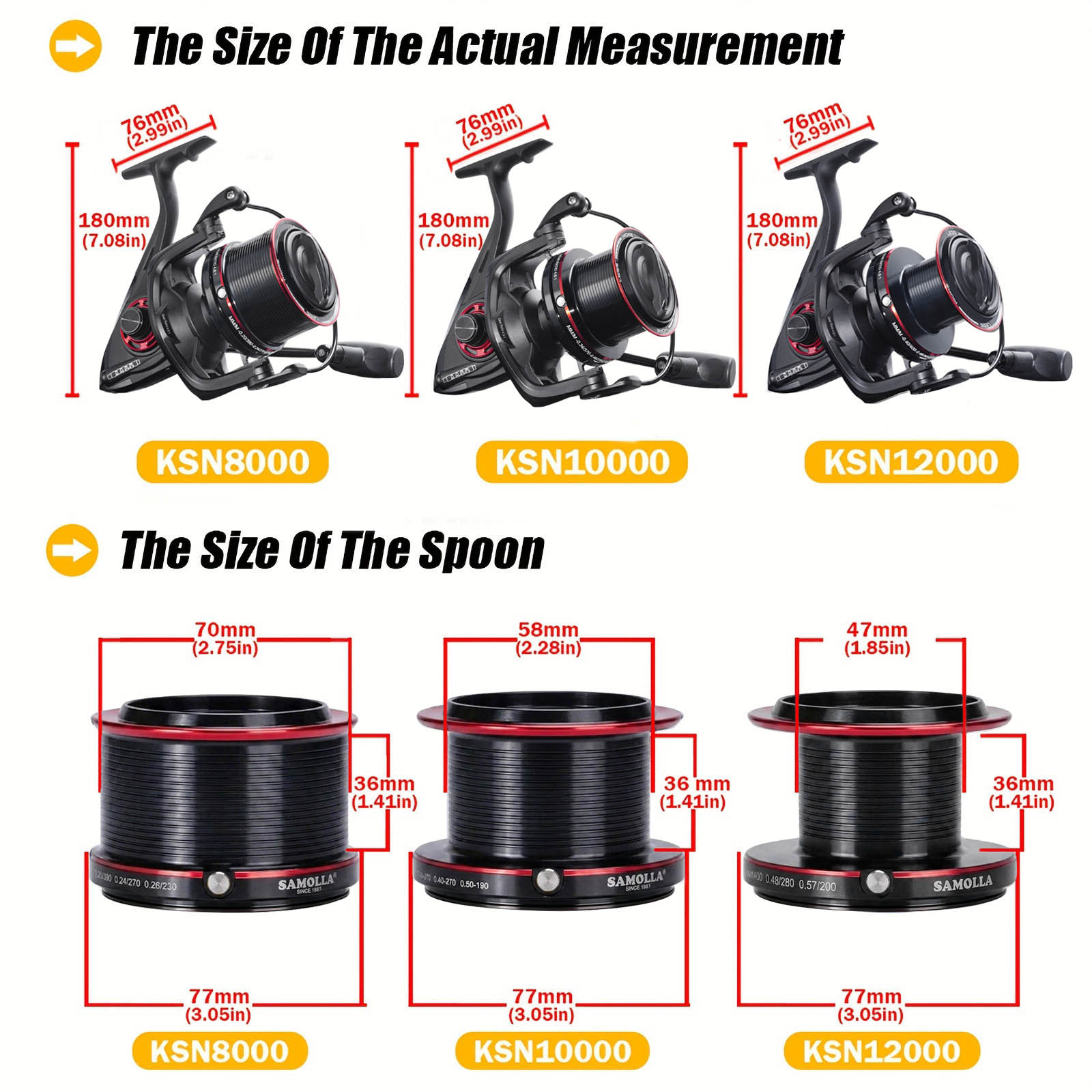 CAZULO Long Cast Spinning Reel - Reel Drag Knob 评论和价格