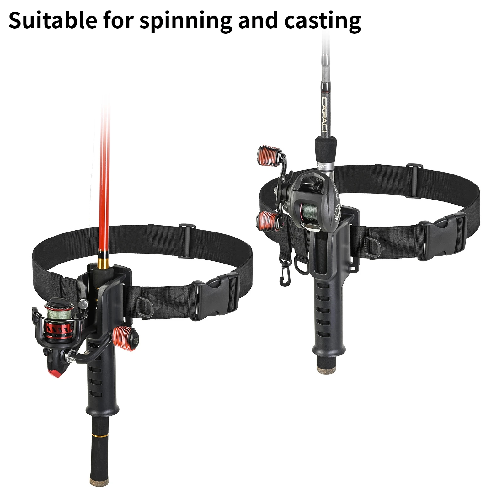 Hanging Fishing Waist Belt Rod - Spinning Reel 评论和价格