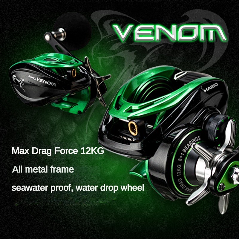 HAIBO VENOM Anti-saltwater Fis - Ice Fishing Reel 评论和价格