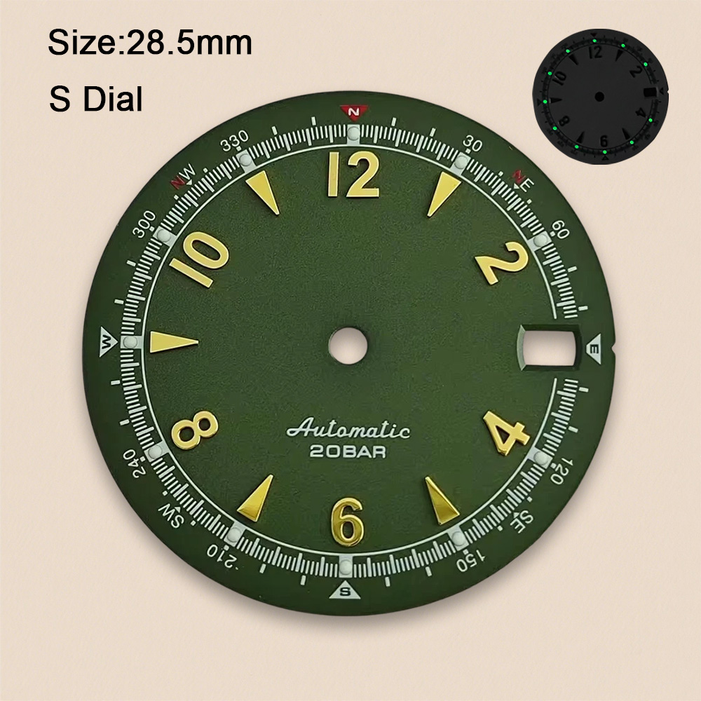 Nh35 Dial S Logo 28.5mm Retro  - Reel Case 评论和价格