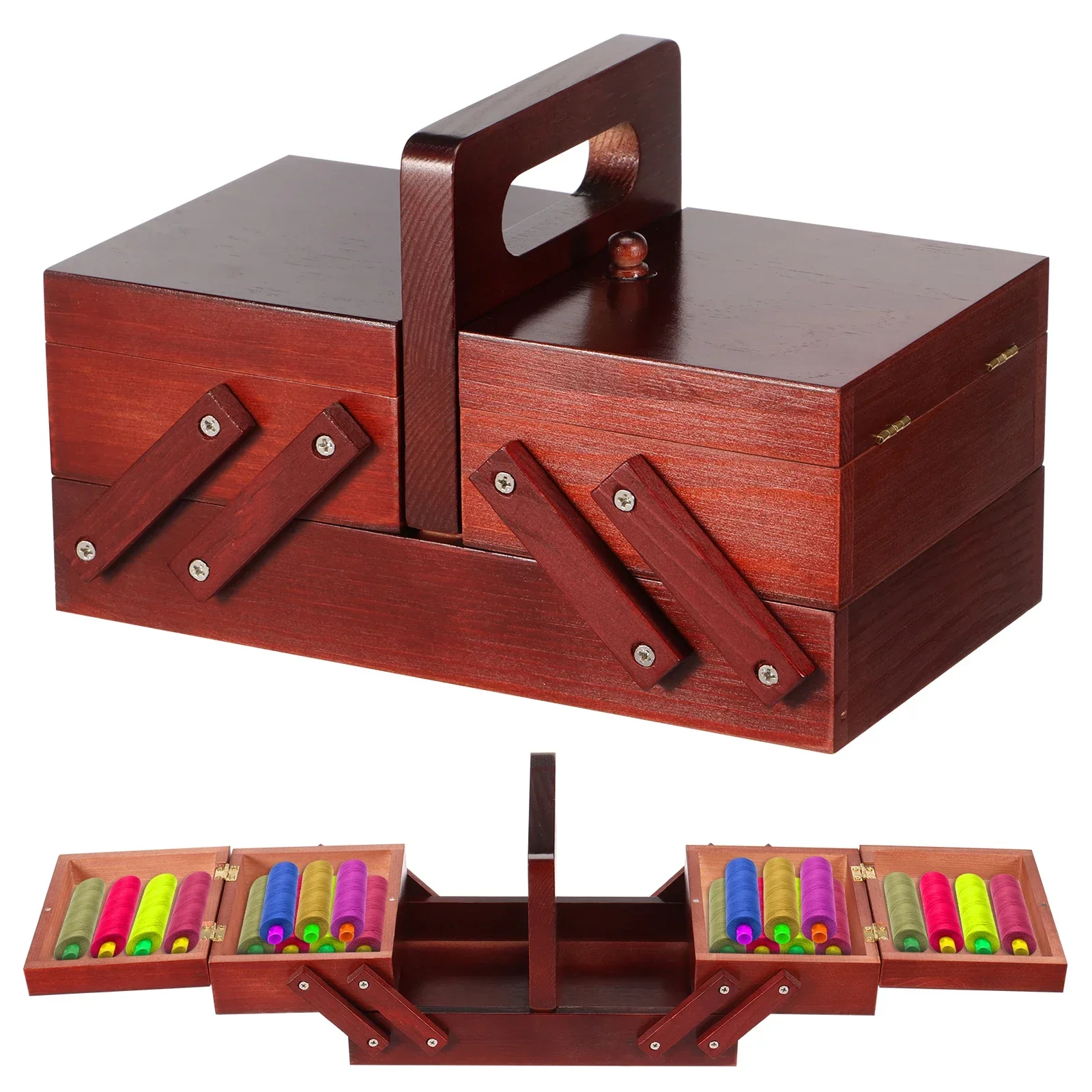 Expandable Sewing Thread Box W - Reel Case 评论和价格