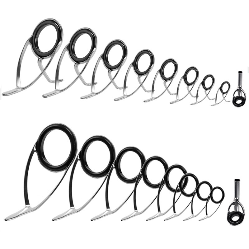 9Pcs Fishing Rod Guides Ring R - Reel Repair Kit 评论和价格
