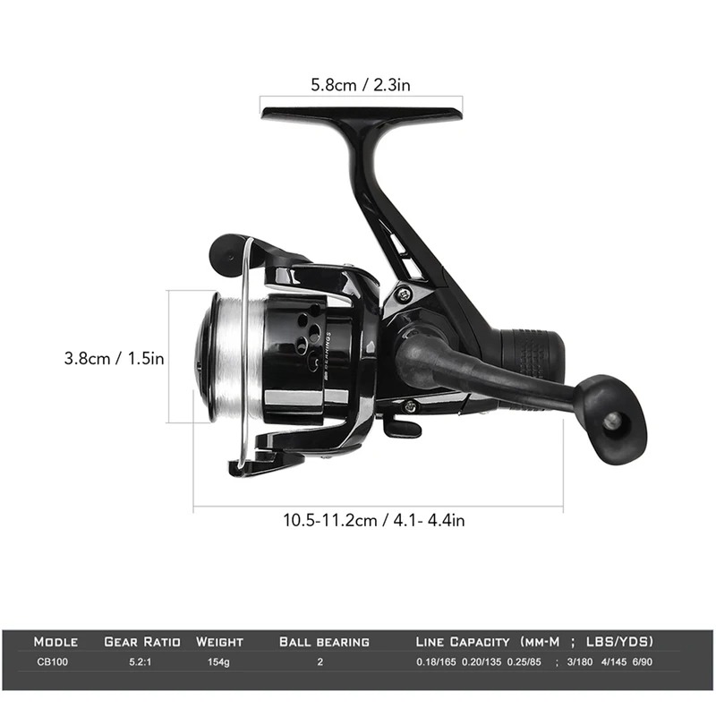 BRAVMAK 2.1/ 2.3 mTelescopic F - Spincast Reel 评论和价格